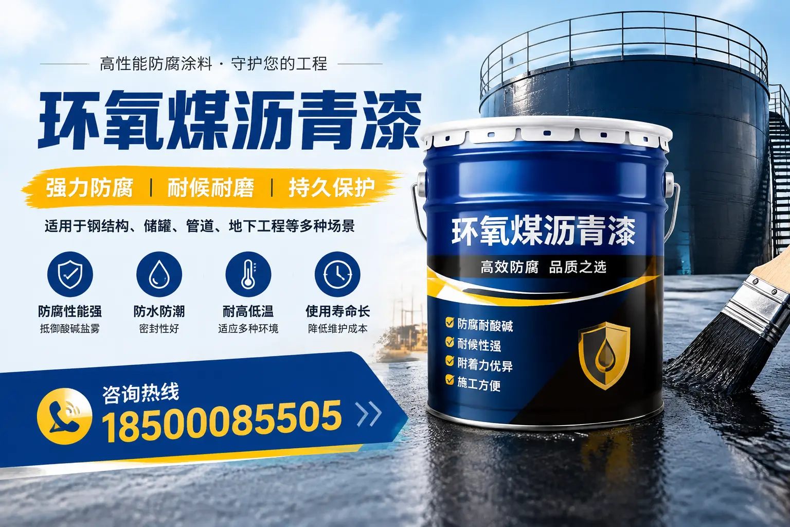 环氧煤沥青漆在工业中的应用,庆阳企业的选择